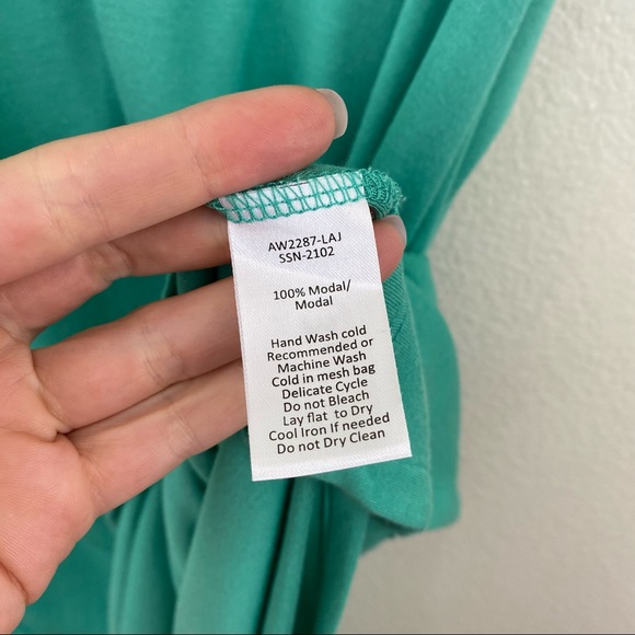 ATM Modal Jersey Pocket T-Shirt‎ Dress Green M - Picture 4 of 8